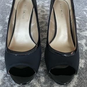 Bandolino Women Black Wedge Shoes